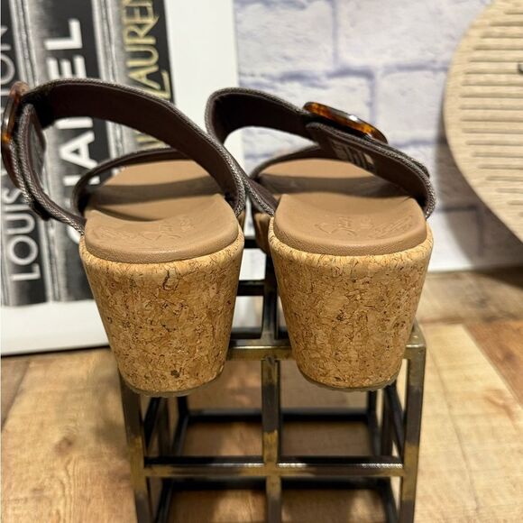 Skechers Brystol Vegan Adjustable Heeled Sandals chocolate size 11 - Picture 3 of 7